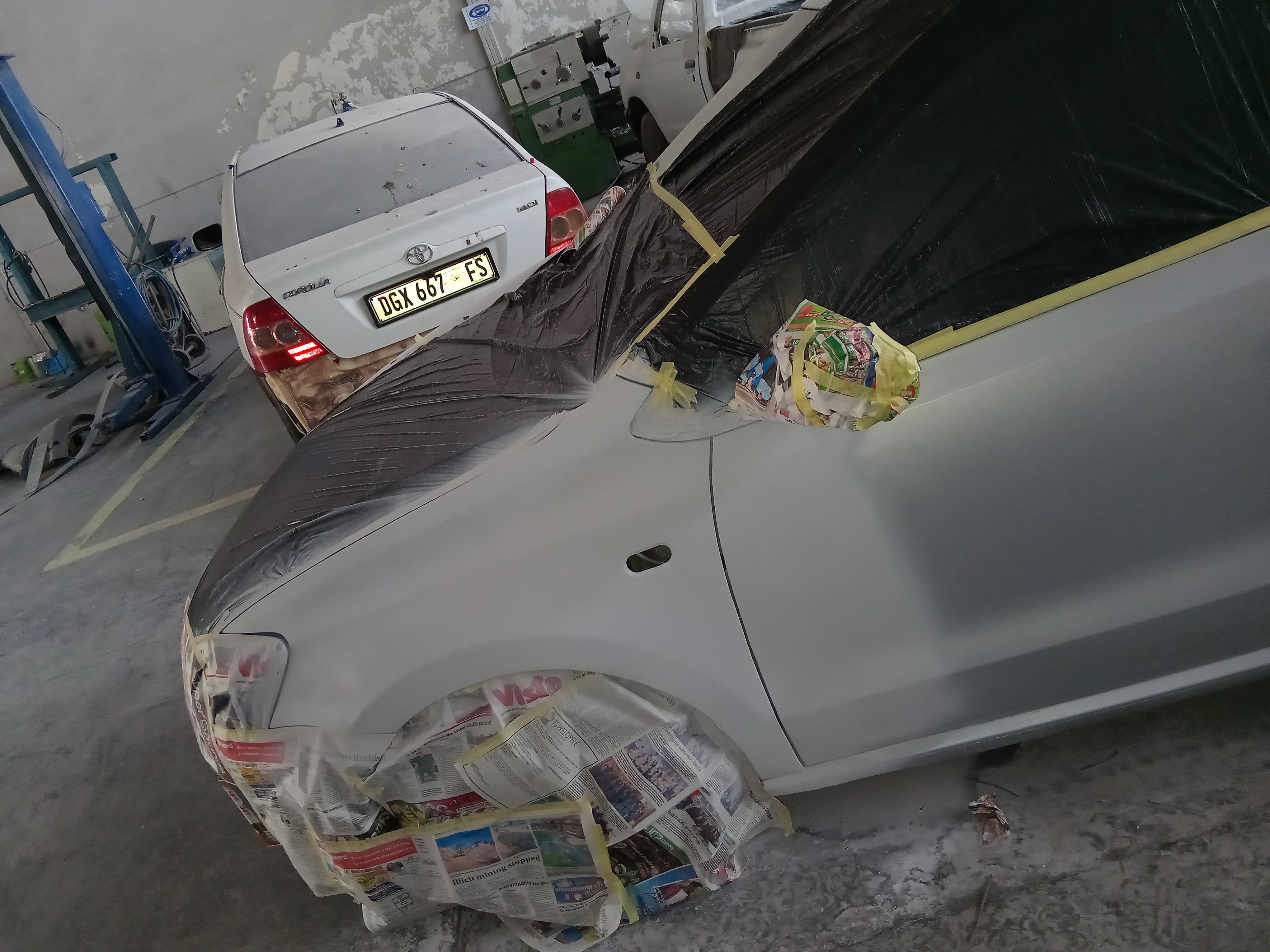 Tammag vehicle painting and panelbeating work in Welkom